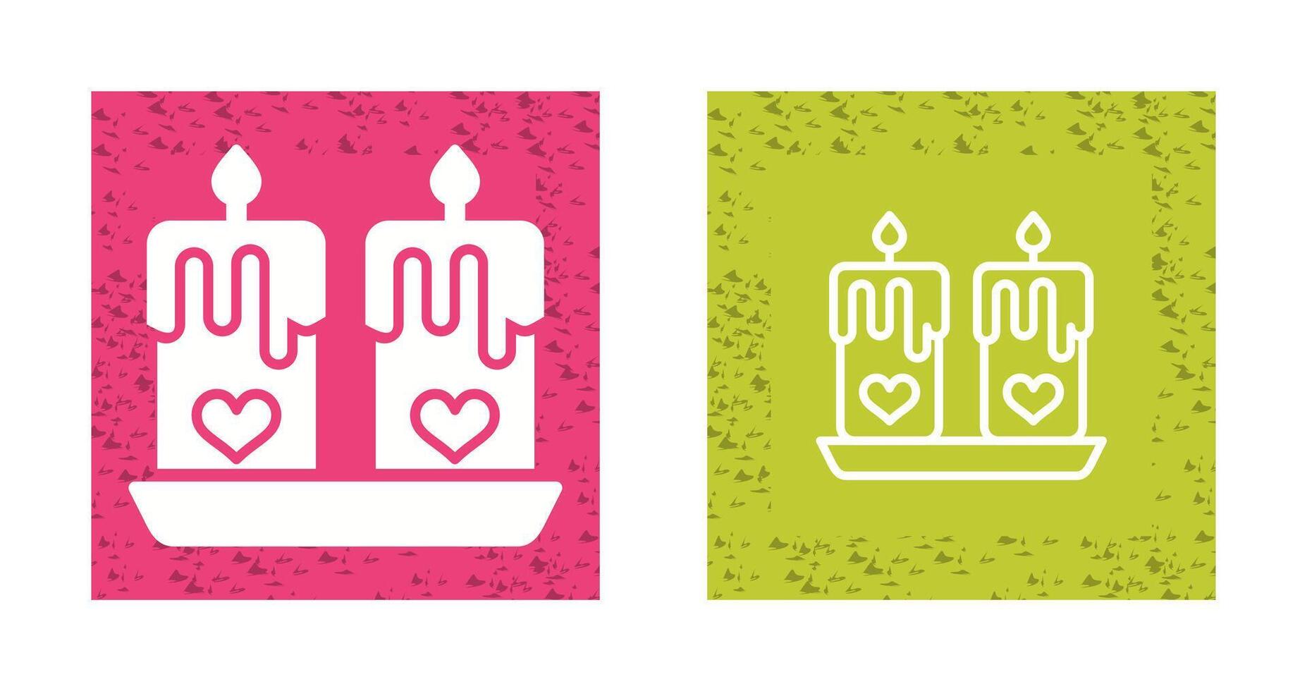 Love candles Vector Icon