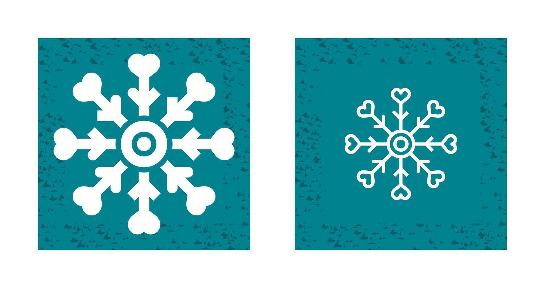 Love snowflake Vector Icon
