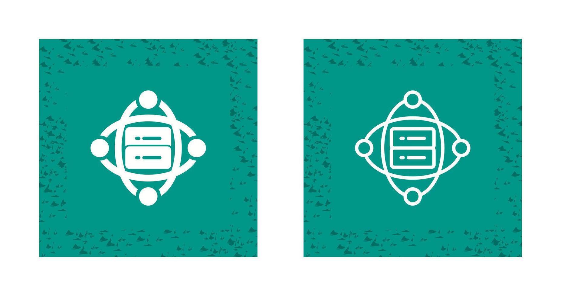Cluster Server Vector Icon