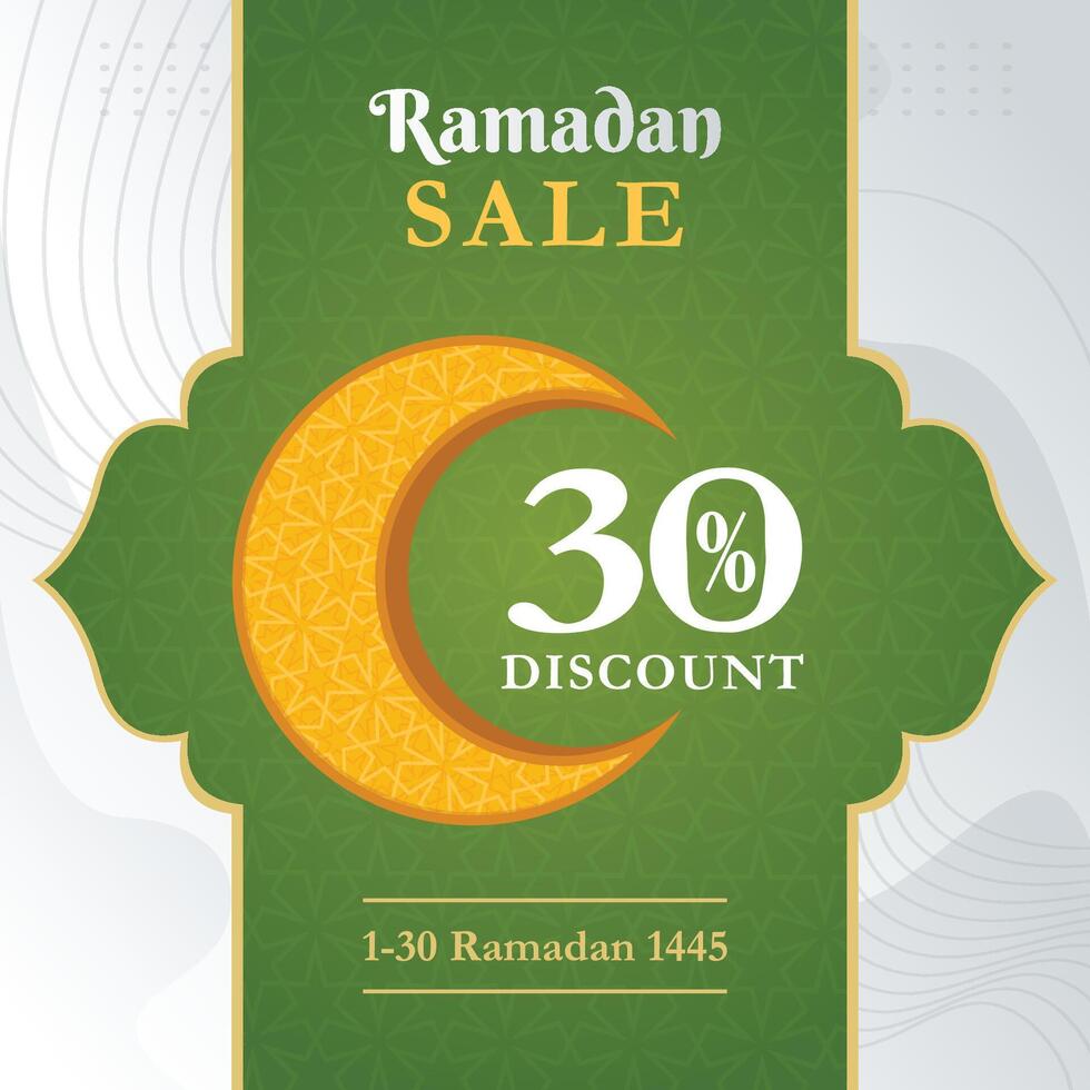 Ramadan Sale Flat Vector islamic greeting design