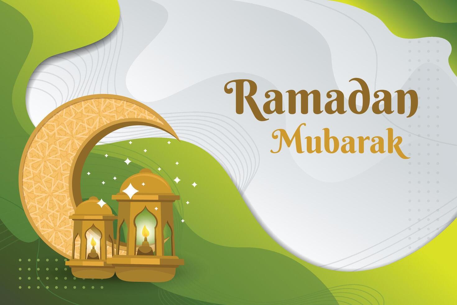 Ramadan kareem islamic greeting vector