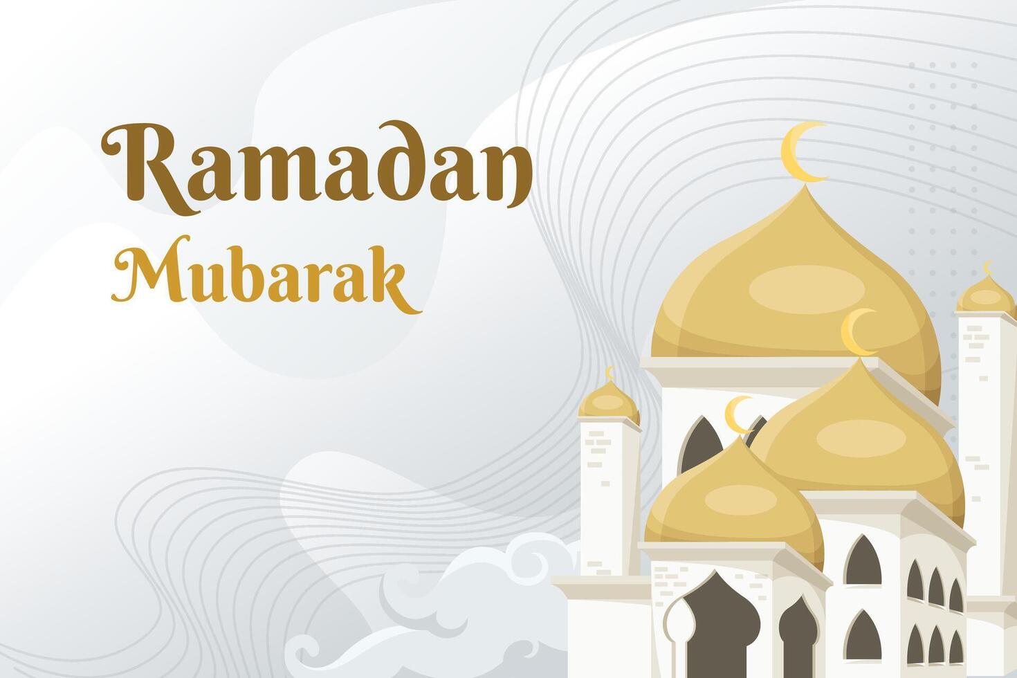 Ramadan kareem islamic greeting vector