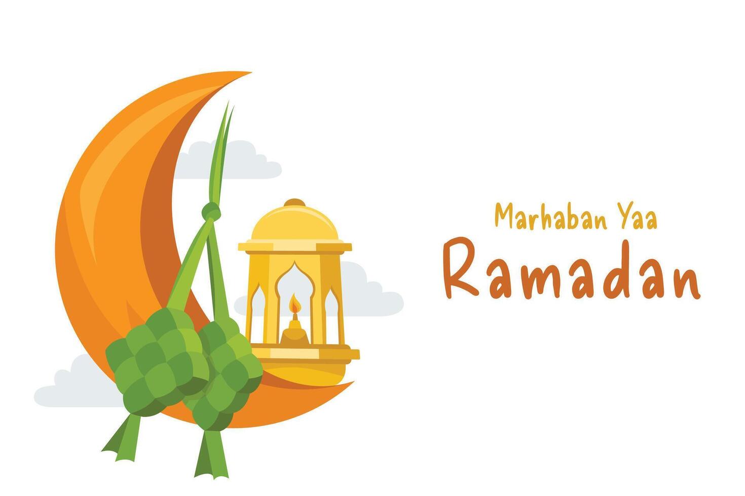 Ramadan kareem islamic greeting vector