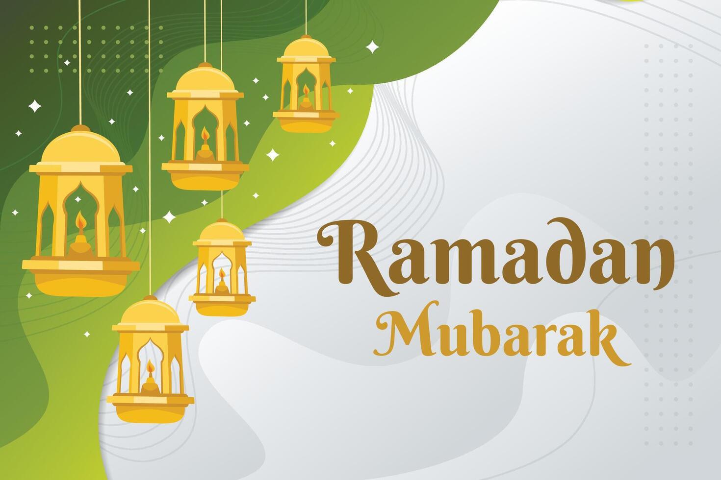 Ramadan kareem islamic greeting vector