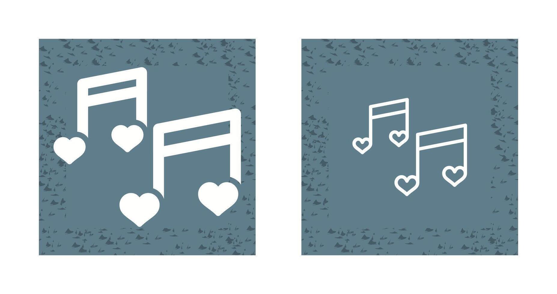 romántico música vector icono