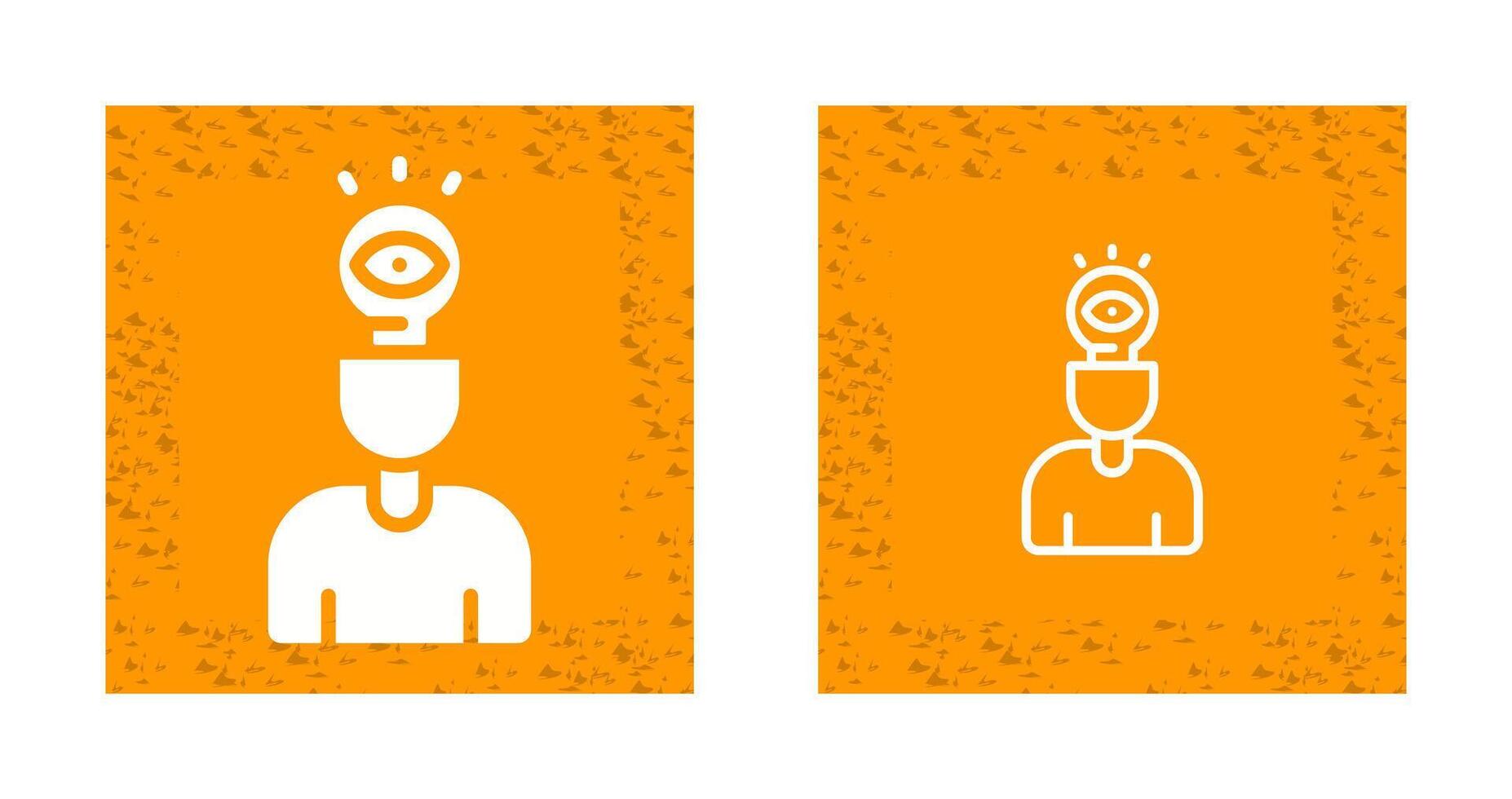 Visual Thinking Vector Icon