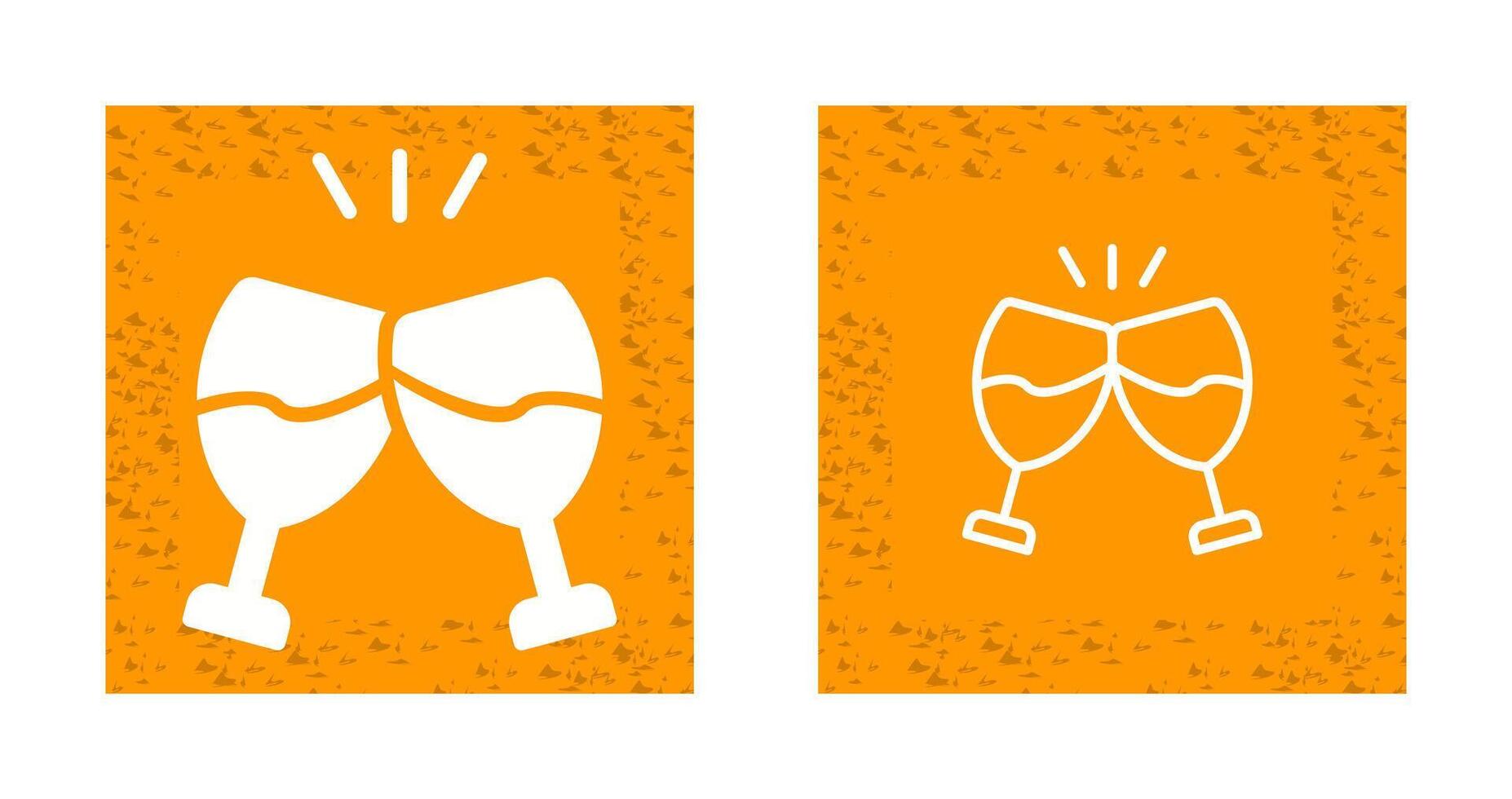 Champagne toast Vector Icon