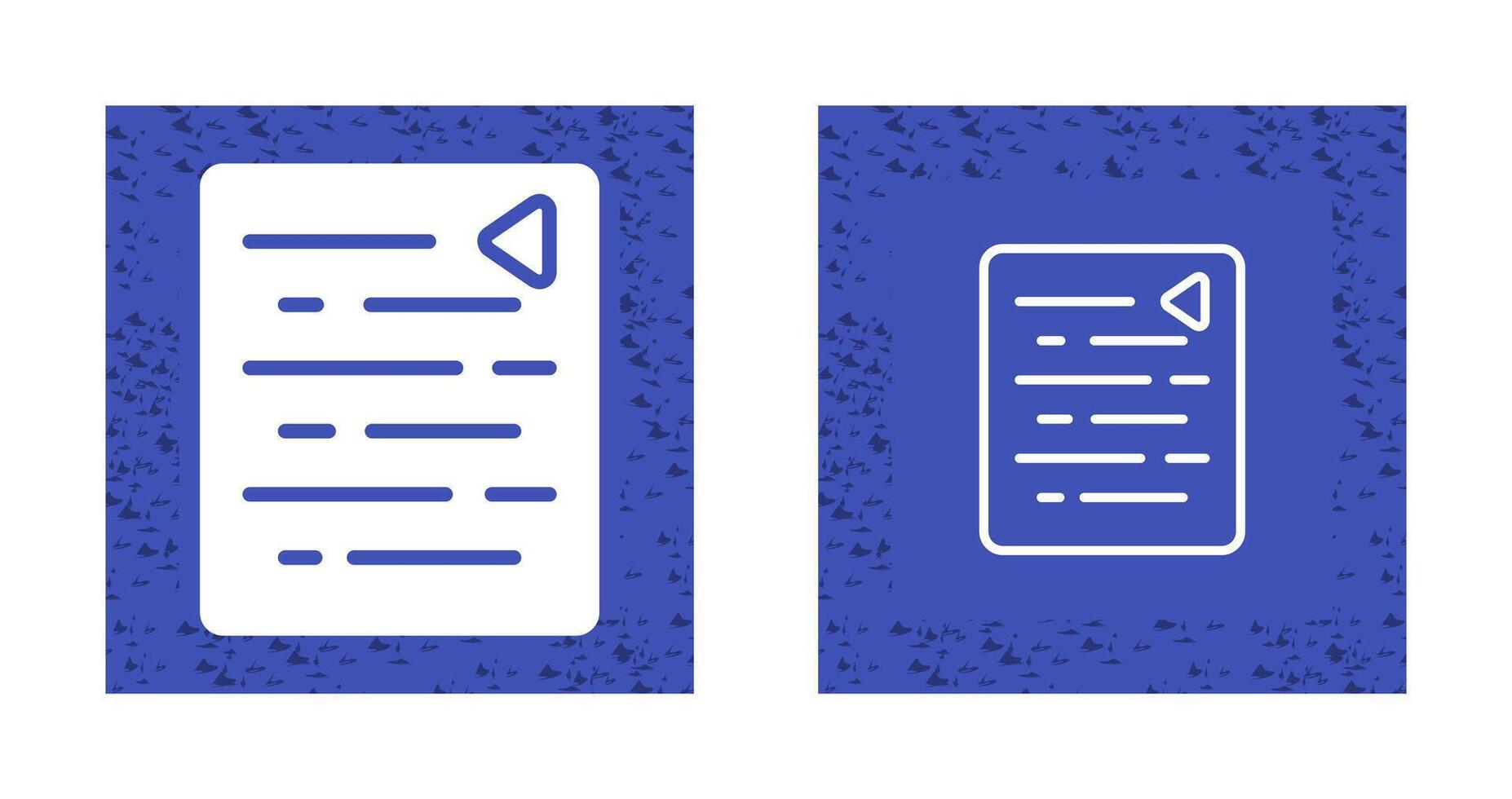 Document Outdent Vector Icon