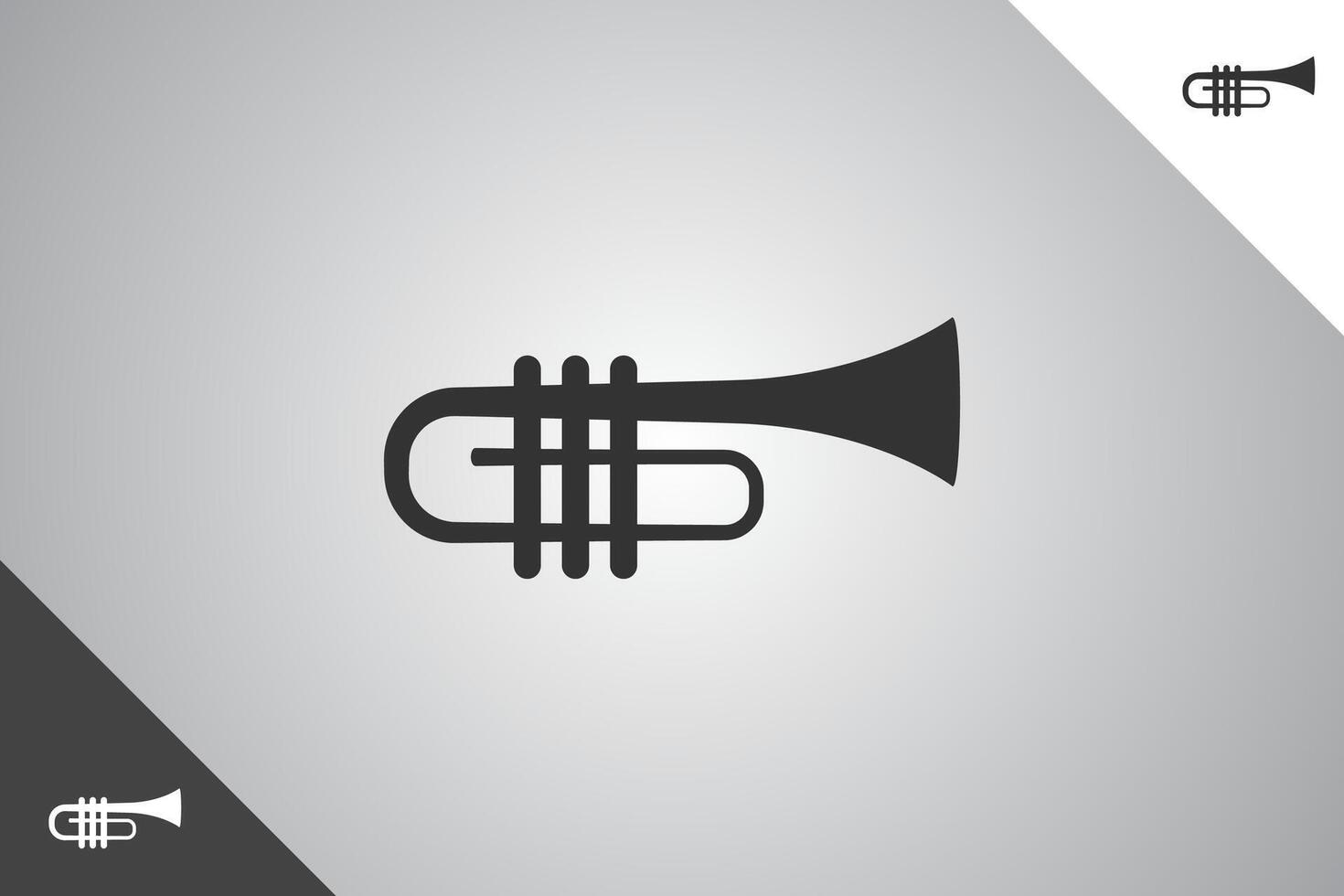 Saxophone logo. Minimal and modern logotype. Perfect logo for business related to band, musicians and singers industry. Isolated background. Vector eps 10.