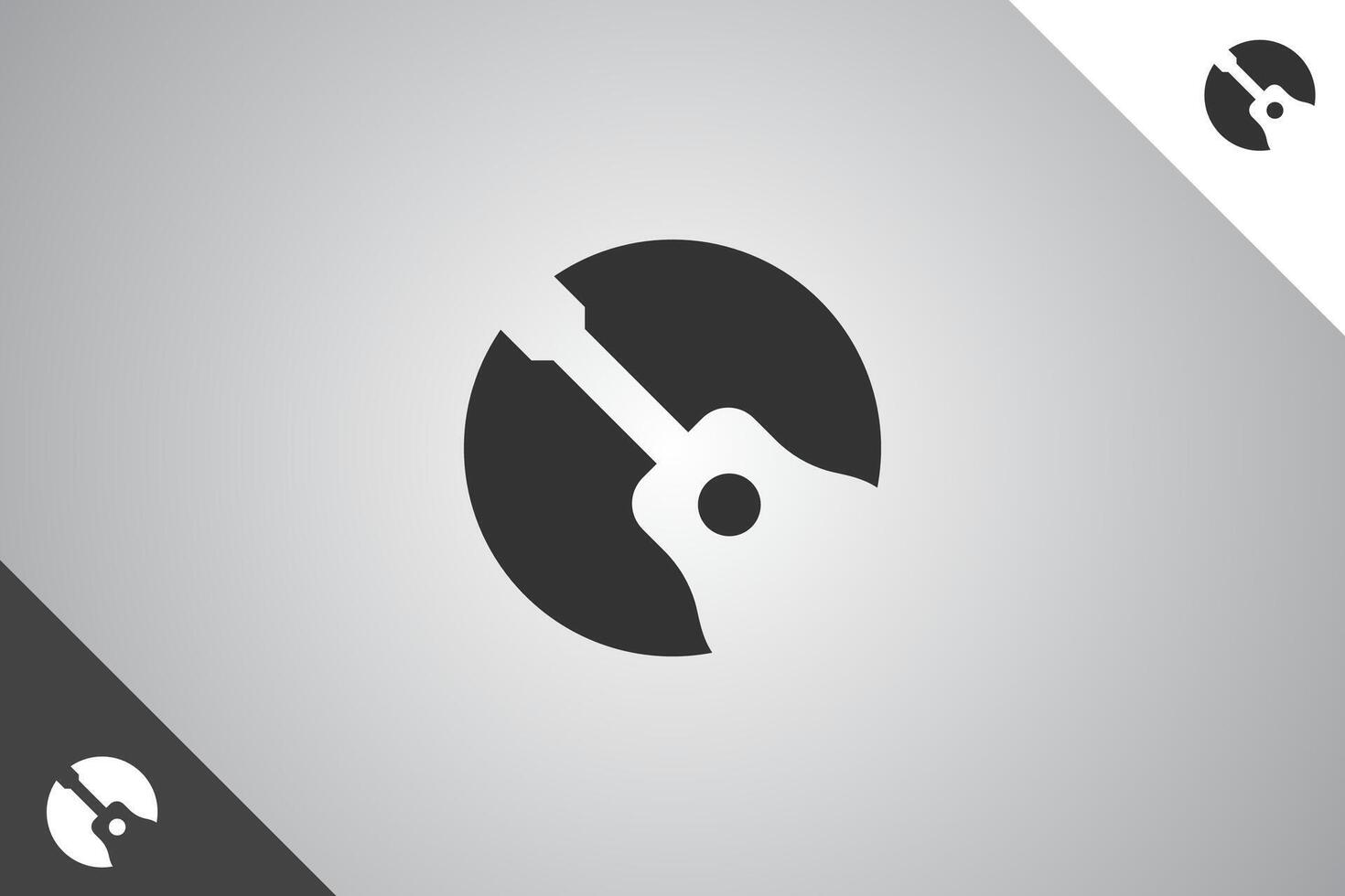 Guitar logo. Minimal and modern logotype. Perfect logo for business related to band, musicians and singers industry. Isolated background. Vector eps 10.