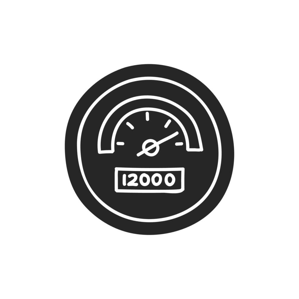 Hand drawn Dashboard vector illustration