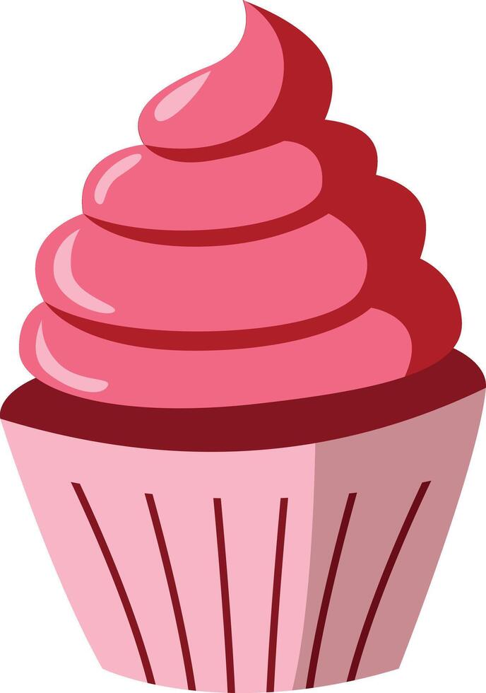 Cup cake valentines day vector icon