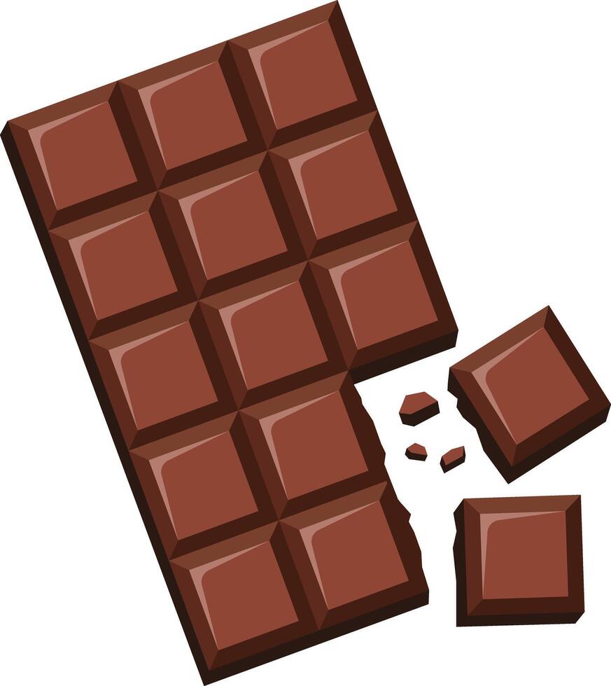 chocolate bar valentines day vector icon on white