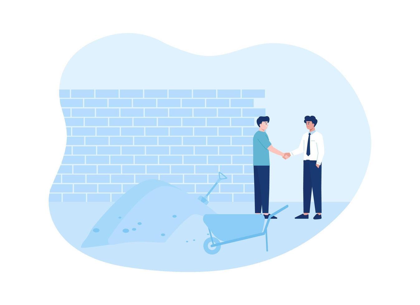 development concept flat illustration vector