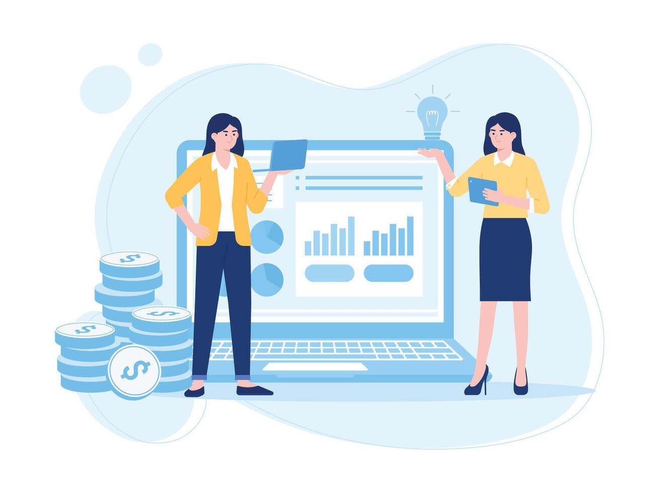 concept flat illustration vector