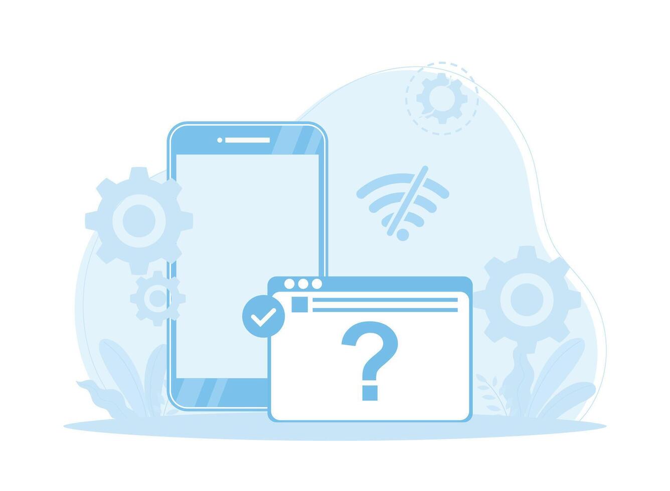 system error. errors in system software. concept flat illustration vector