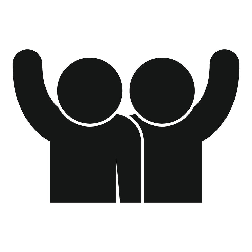 Trust relationship icon simple vector. Affection people vector