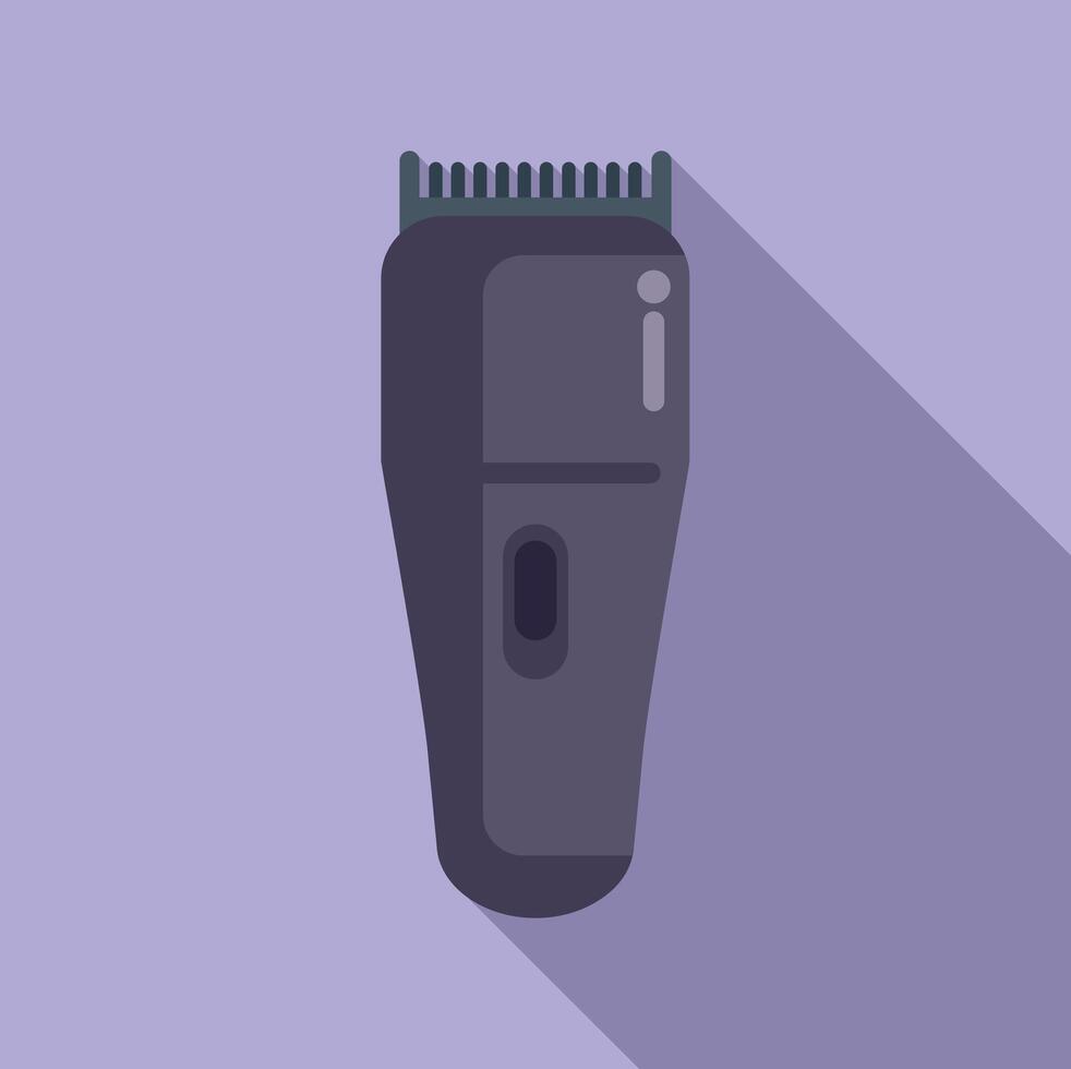 pelo recortadora icono plano vector. Moda Corte de pelo vector