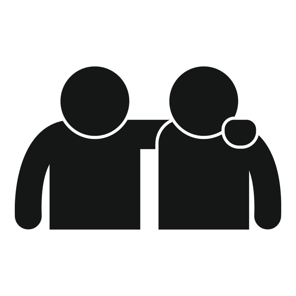 Care relationship icon simple vector. Business work help vector