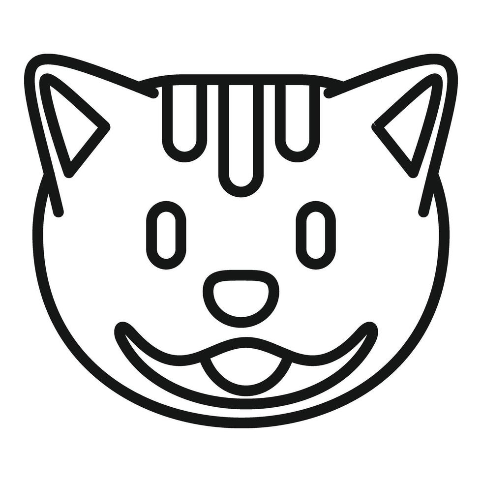 Cat care medical icon outline vector. Care examine female vector