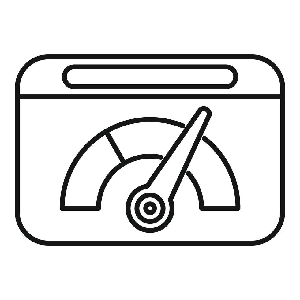 Web control management icon outline vector. Risk strategy vector