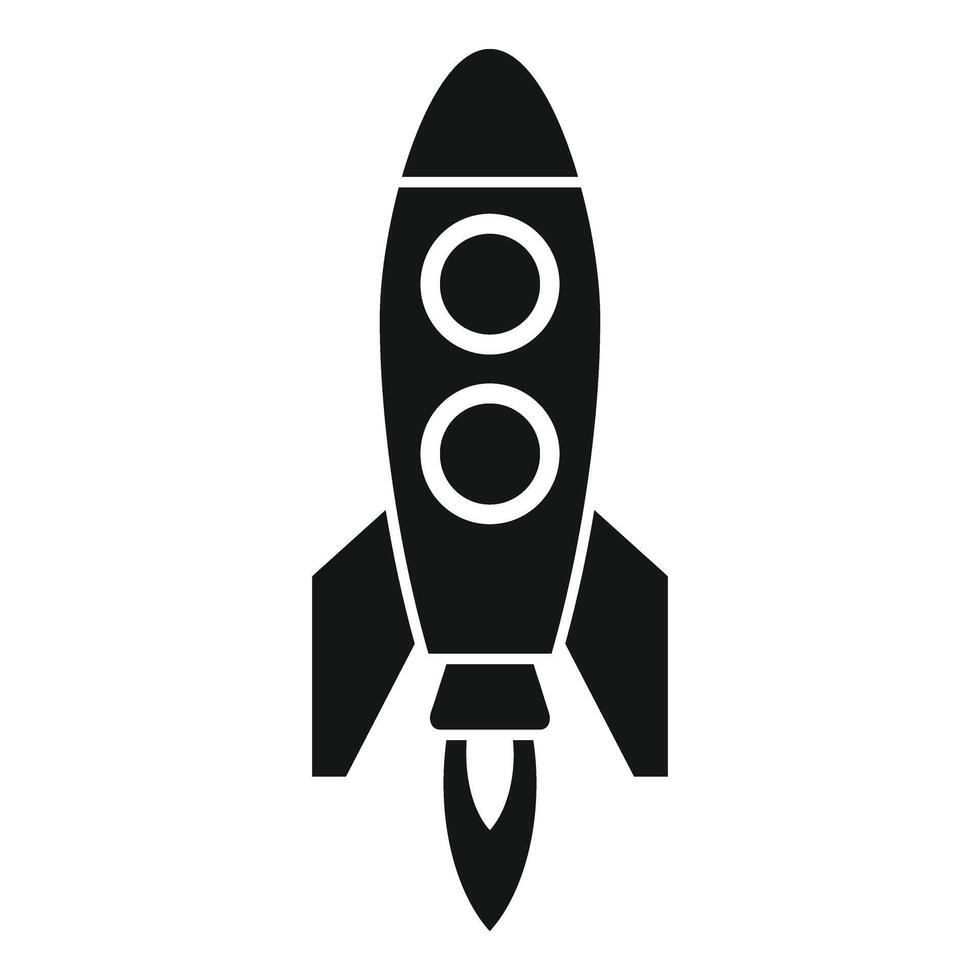 Startup rocket icon simple vector. Digital plant project vector