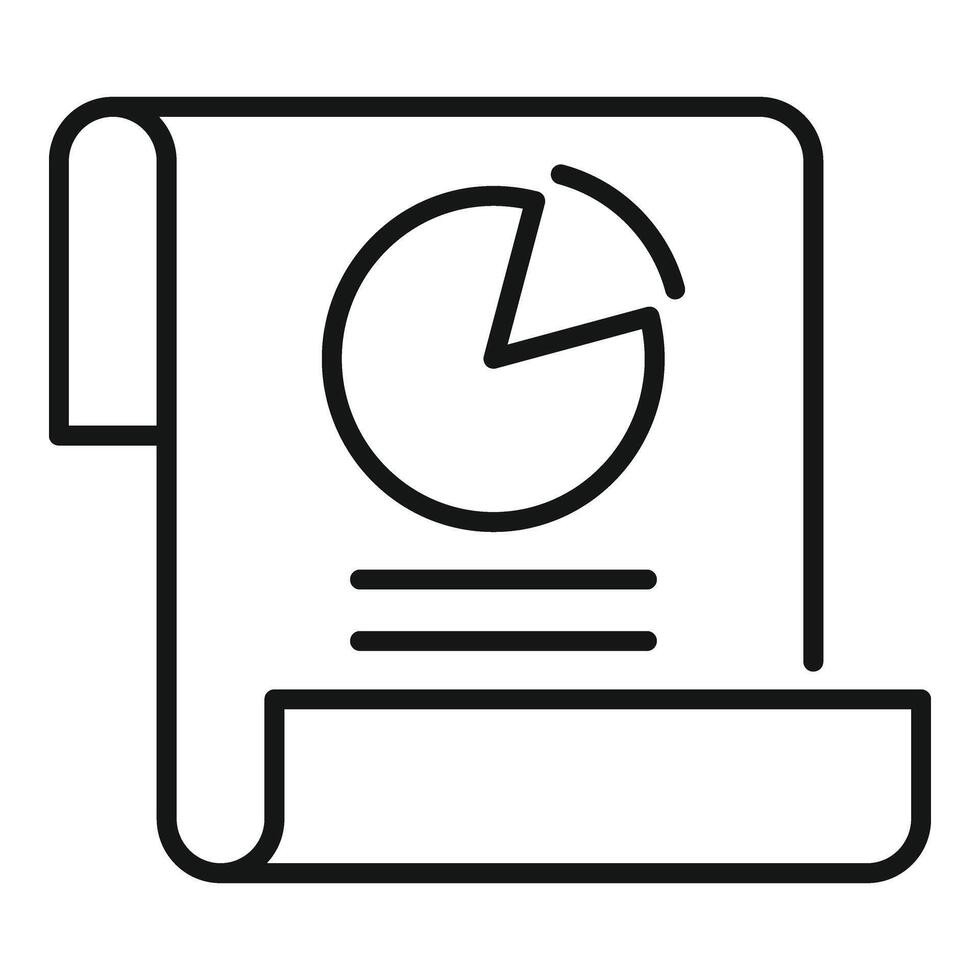 Plan project monitor icon outline vector. Risk strategy plan vector