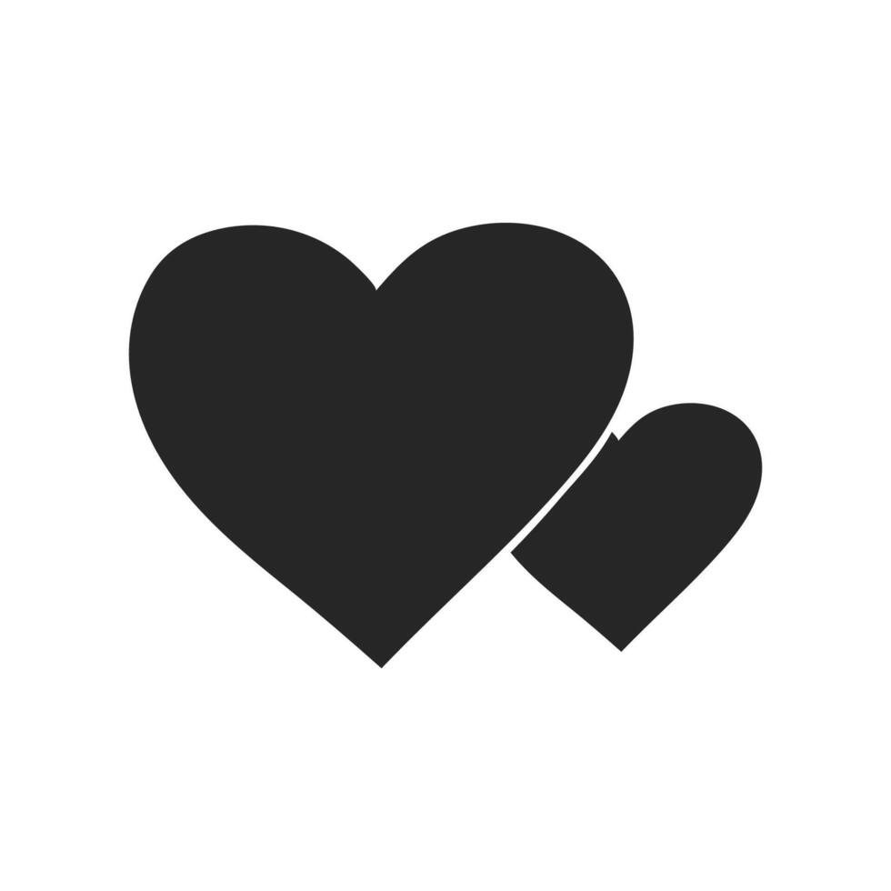 Hand drawn Heart shape vector illustration
