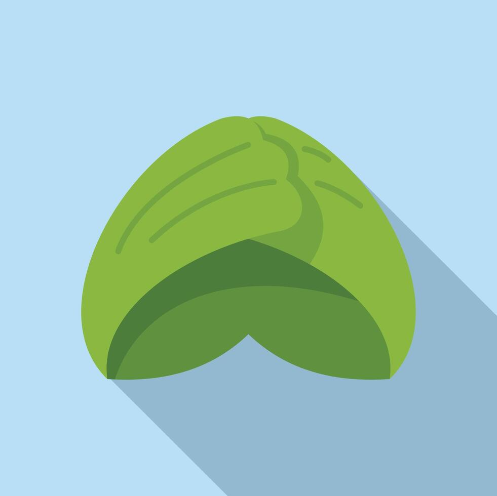 Family east turban icon flat vector. Religion east vector