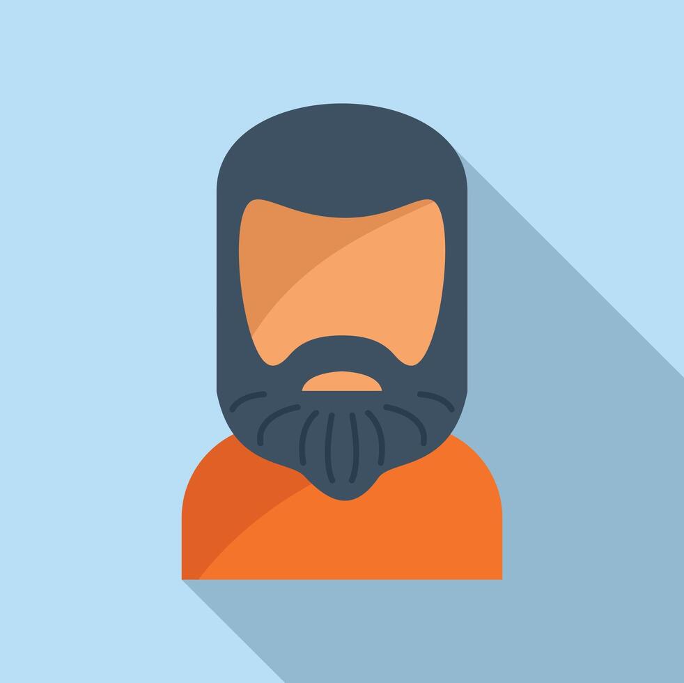Personal portrait icon flat vector. Model creative vector