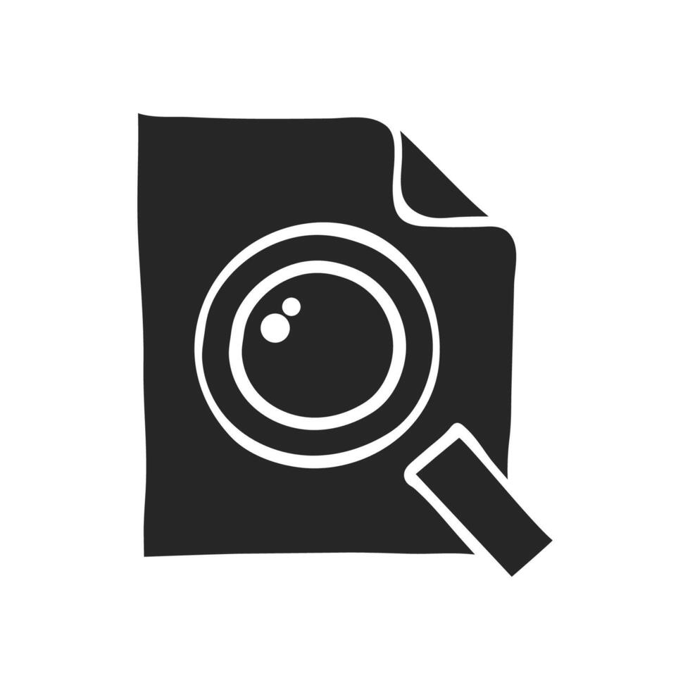 Hand drawn Magnifier vector illustration