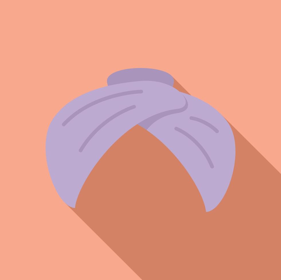 Oriental turban icon flat vector. Costume religion vector