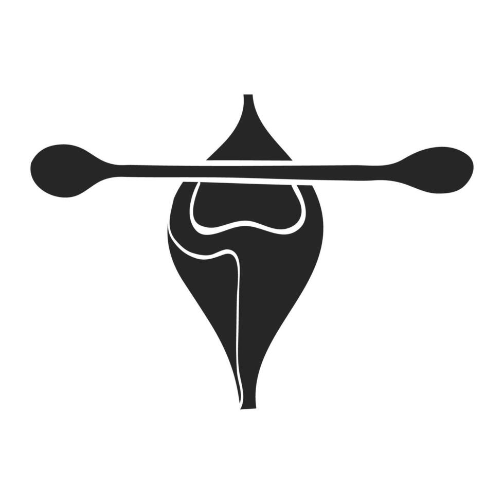 Hand drawn Canoe vector illustration
