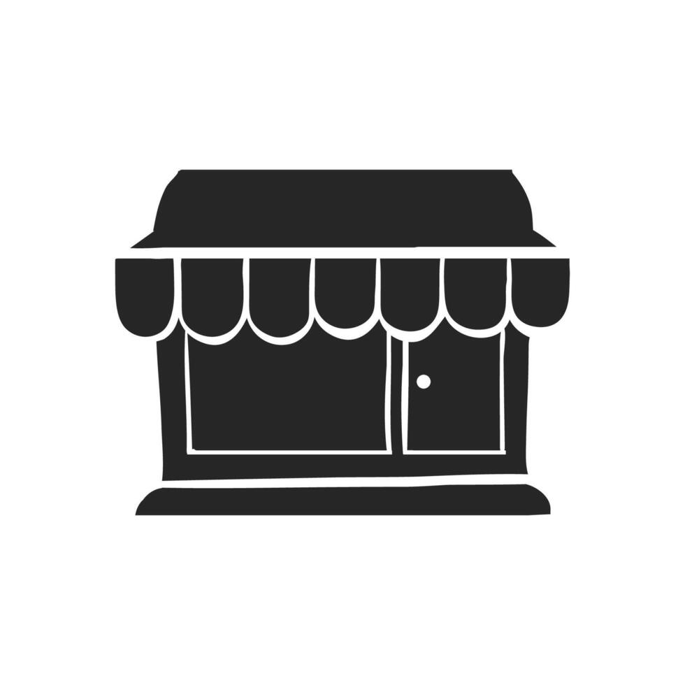 Hand drawn Shop vector illustration