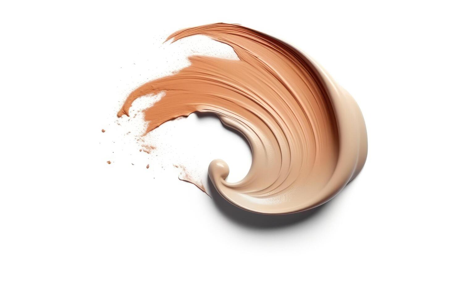 AI generated Smear smudge of liquid foundation. The concept of fashion and beauty industry. photo