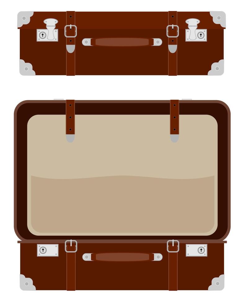 travel suitcases stock vector illustration isolated on white background