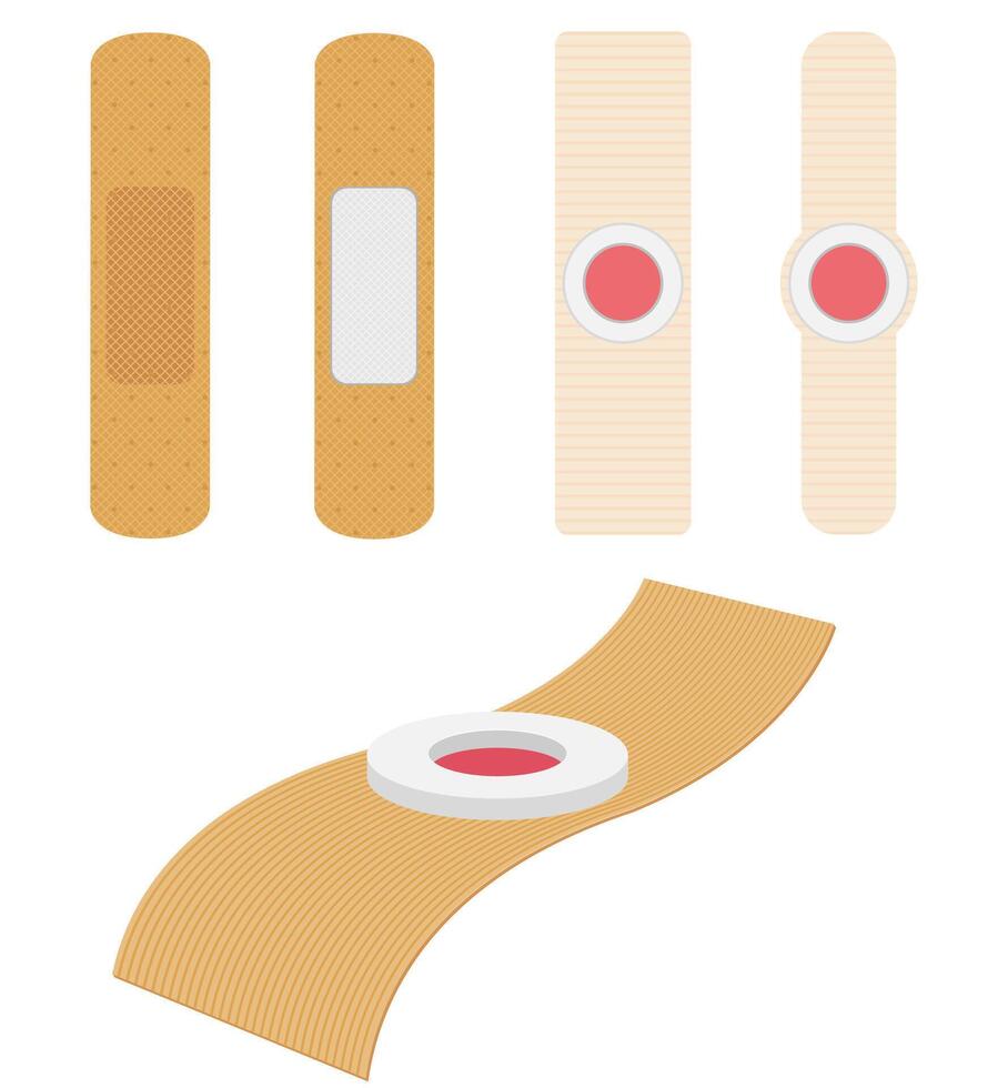 medical plaster for sealing the wounds stock vector illustration isolated on white background