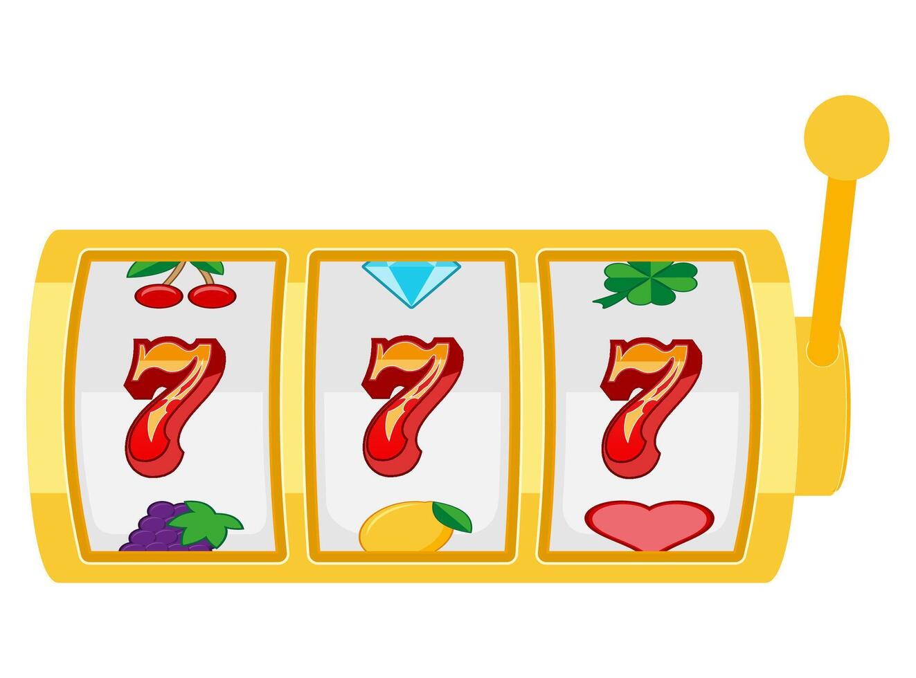 casino slot machine stock vector illustration isolated on white background