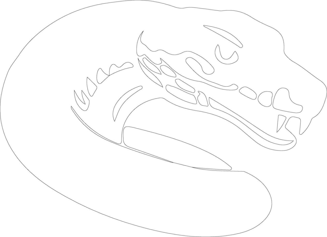 viper  outline silhouette vector