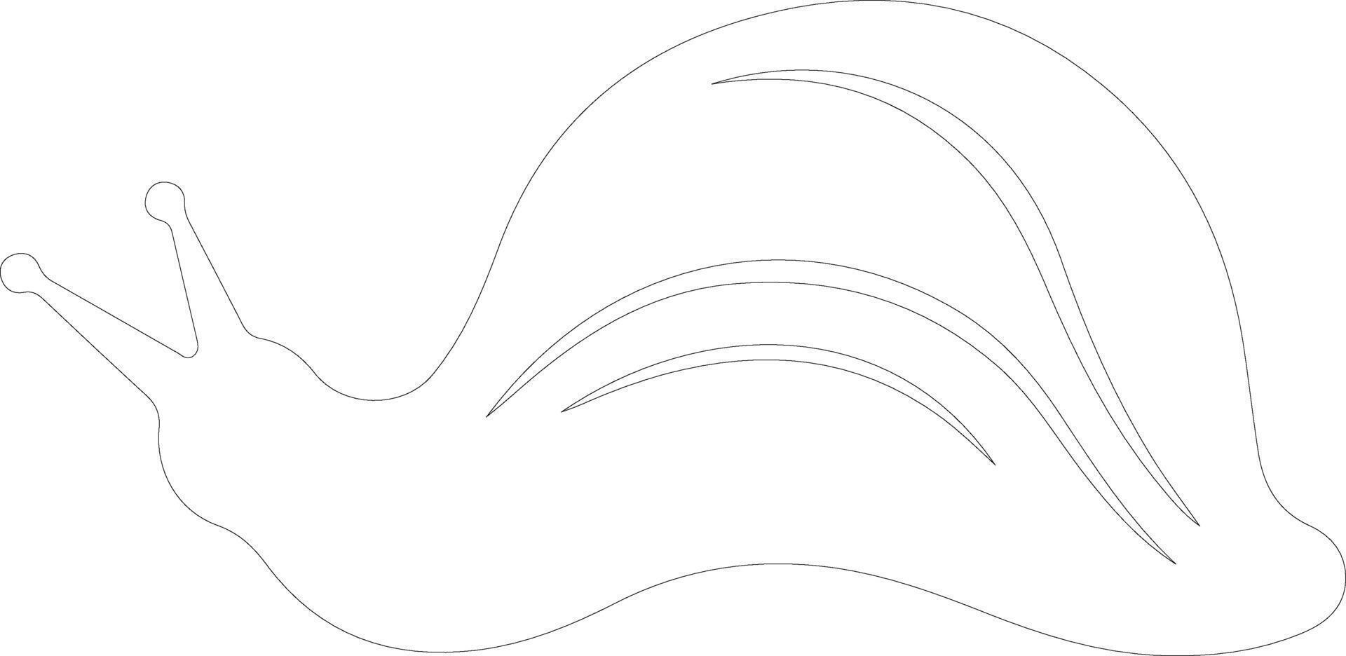 slug   outline silhouette vector