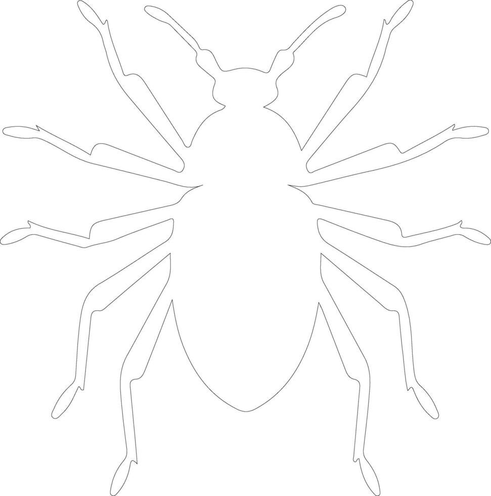 aphid  outline silhouette vector