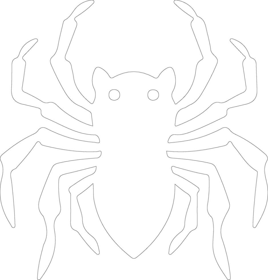 arthropod  outline silhouette vector