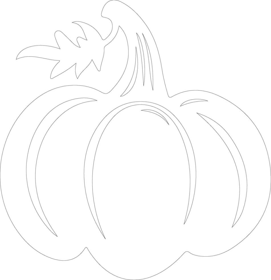 pattypan squash contorno silueta vector