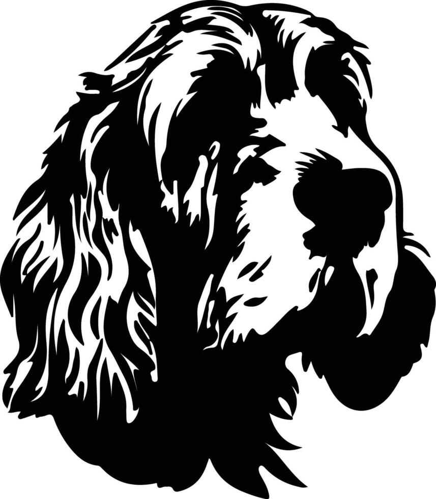 Spinone Italiano  silhouette portrait vector