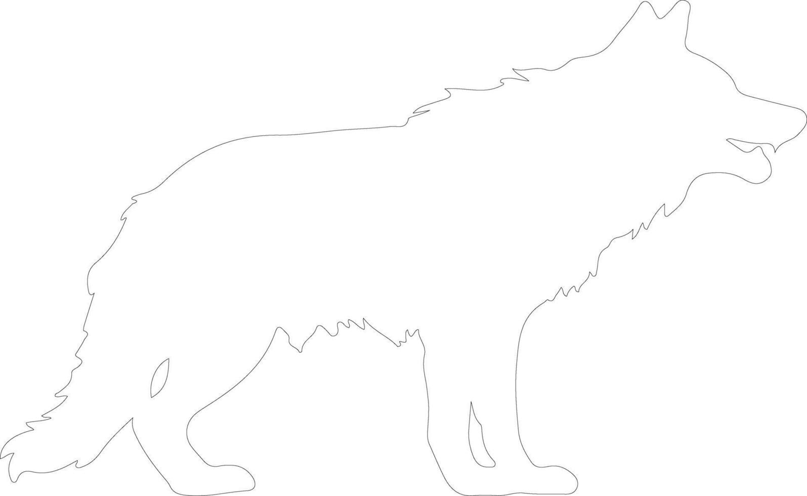 Werewolf  outline silhouette vector