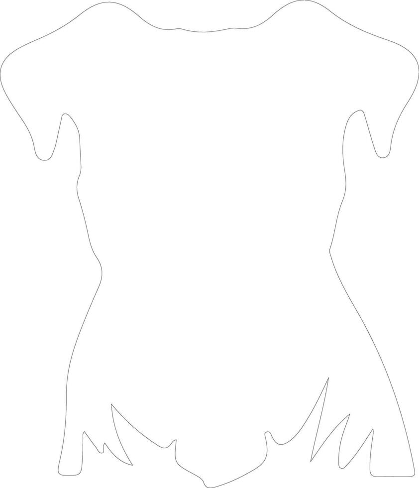 Cane Corso outline silhouette vector