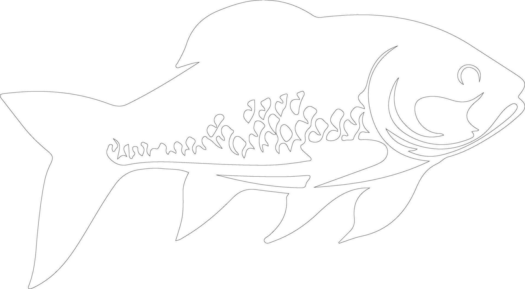 tarpon    outline silhouette vector