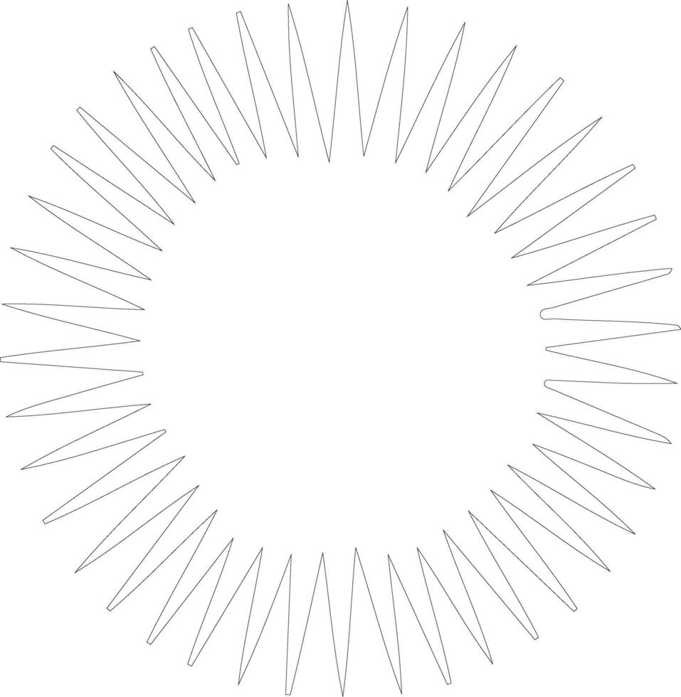 sea urchin   outline silhouette vector