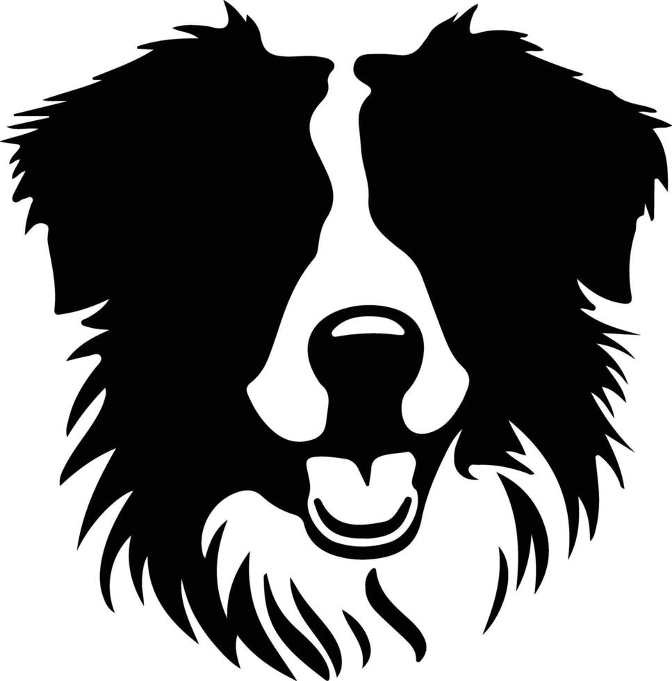 Australian Shepherd   black silhouette vector