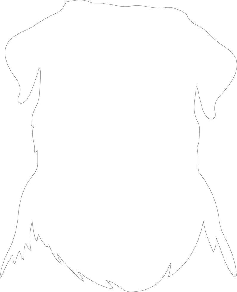 rottweiler   outline silhouette vector